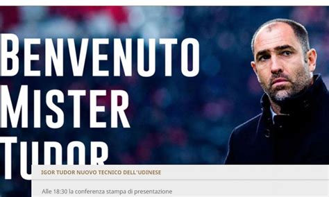 ufficiale tudor udinese contratto|UFFICIALE: Igor Tudor nuovo allenatore dell’Udinese.